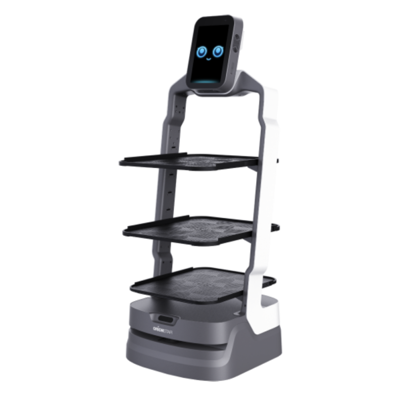 robot camarero luckibot bandejas vacias