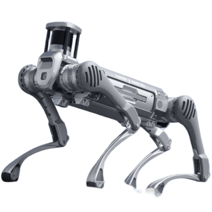 Robot cuadrúpedo B2 1 vista principal con LIDAR