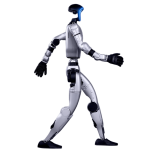 Robot humanoide G1 caminando hacia la izquierda