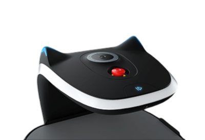 robot camarero bellabot parte trasera de cabeza