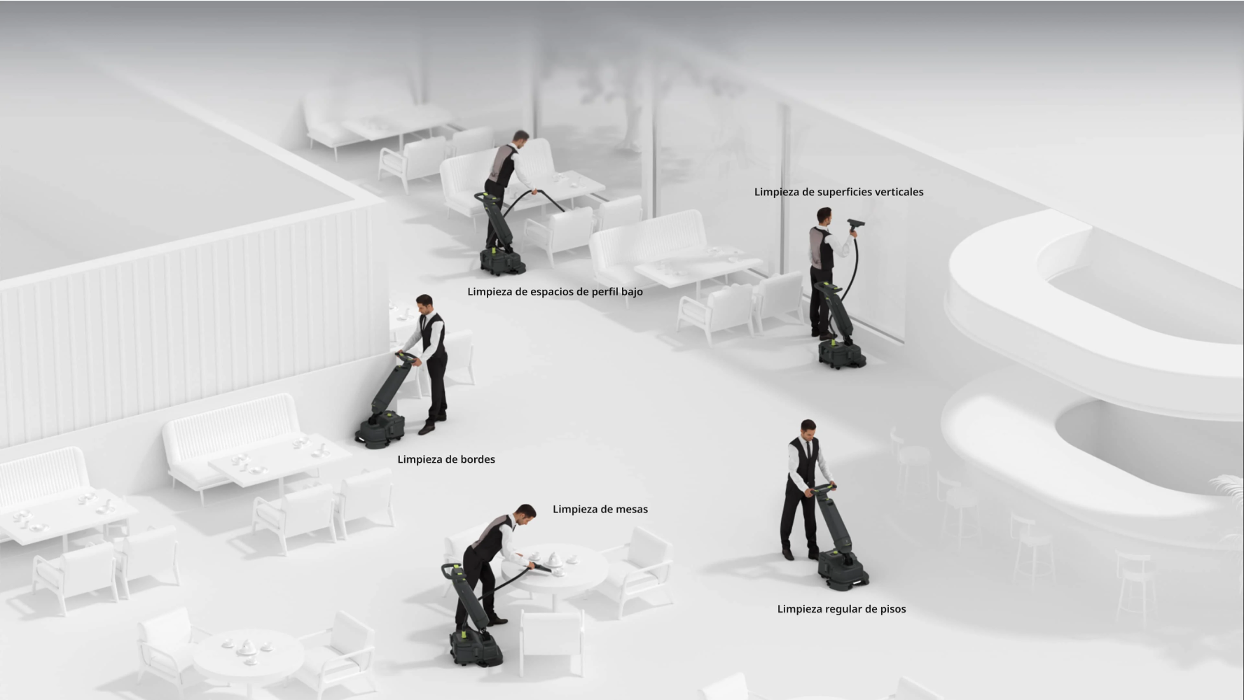 fregadora secadora sh1 ejemplo de limpieza en diferentes superficies