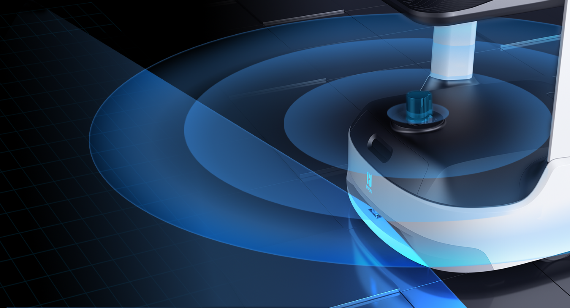 robot camarero pudubot muestra de LIDAR dual