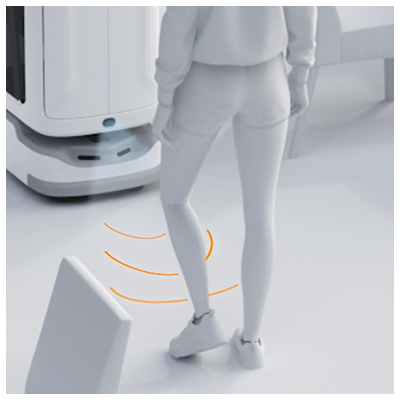 robot camarero y reparto swiftbot detección de colisiones