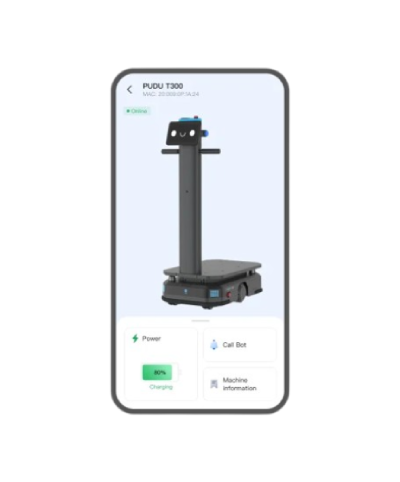 robot de almacén t300 PUDU LINK APP