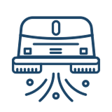 icono aspiración azul