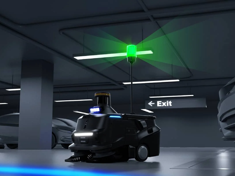 robot de limpieza mt1 max luz de advertencia