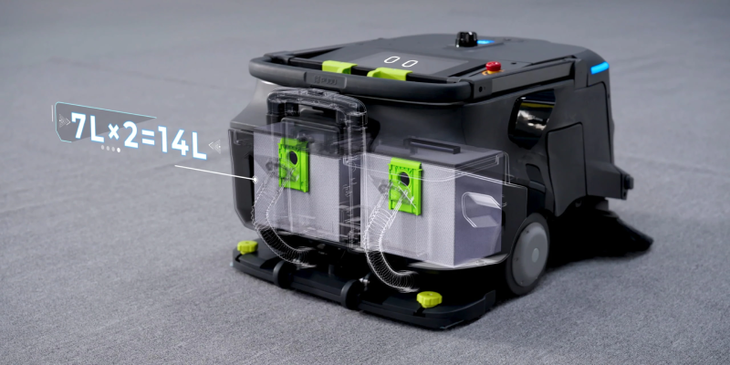 robot de limpieza mt1 vac 2 depósitos separados de gran capacidad