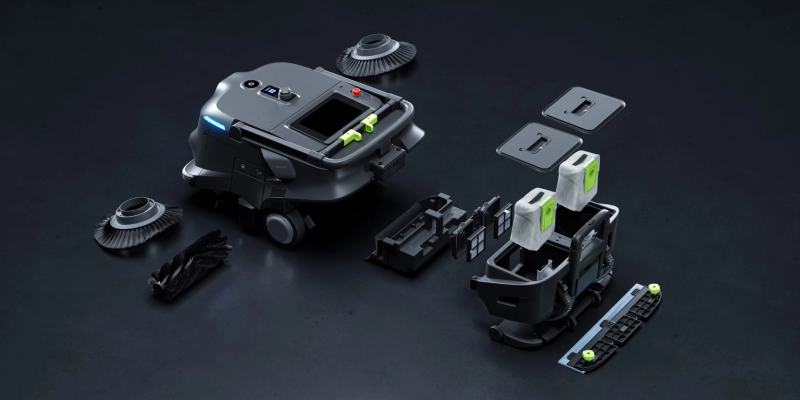 robot de limpieza mt1 vac fácil mantenimiento y cambio de piezas