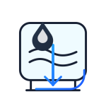 icono drenaje agua sucia