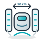 icono diseño compacto robot de limpieza ET1