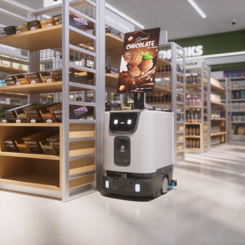 robot de limpieza et1 pantalla publicitaria